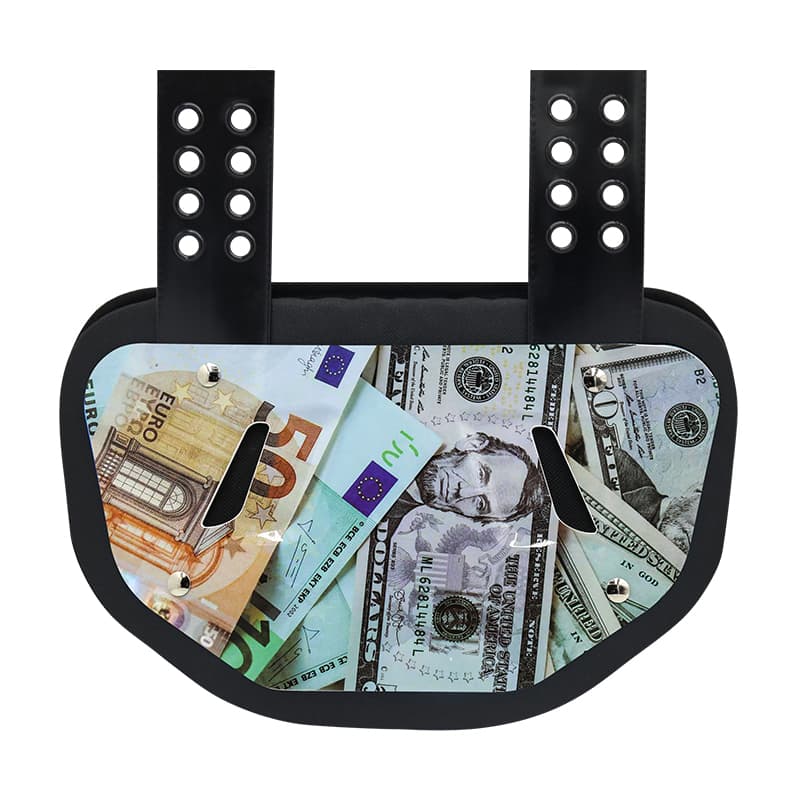 Impact-Resistant American Football Back Plate - Lightweight & Ventilated Spine Protection