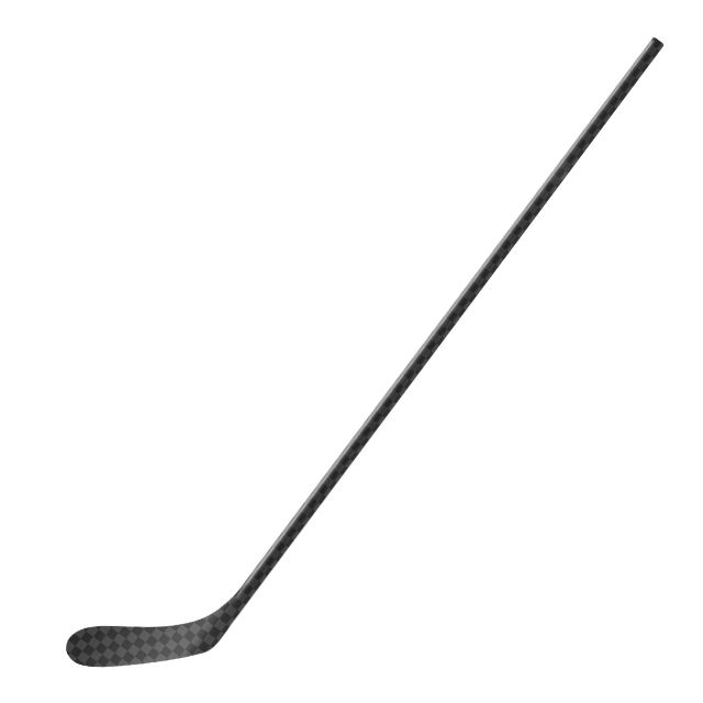 Rechts- of linkshandige ijshockeystick van 100% koolstofvezel, jeugd